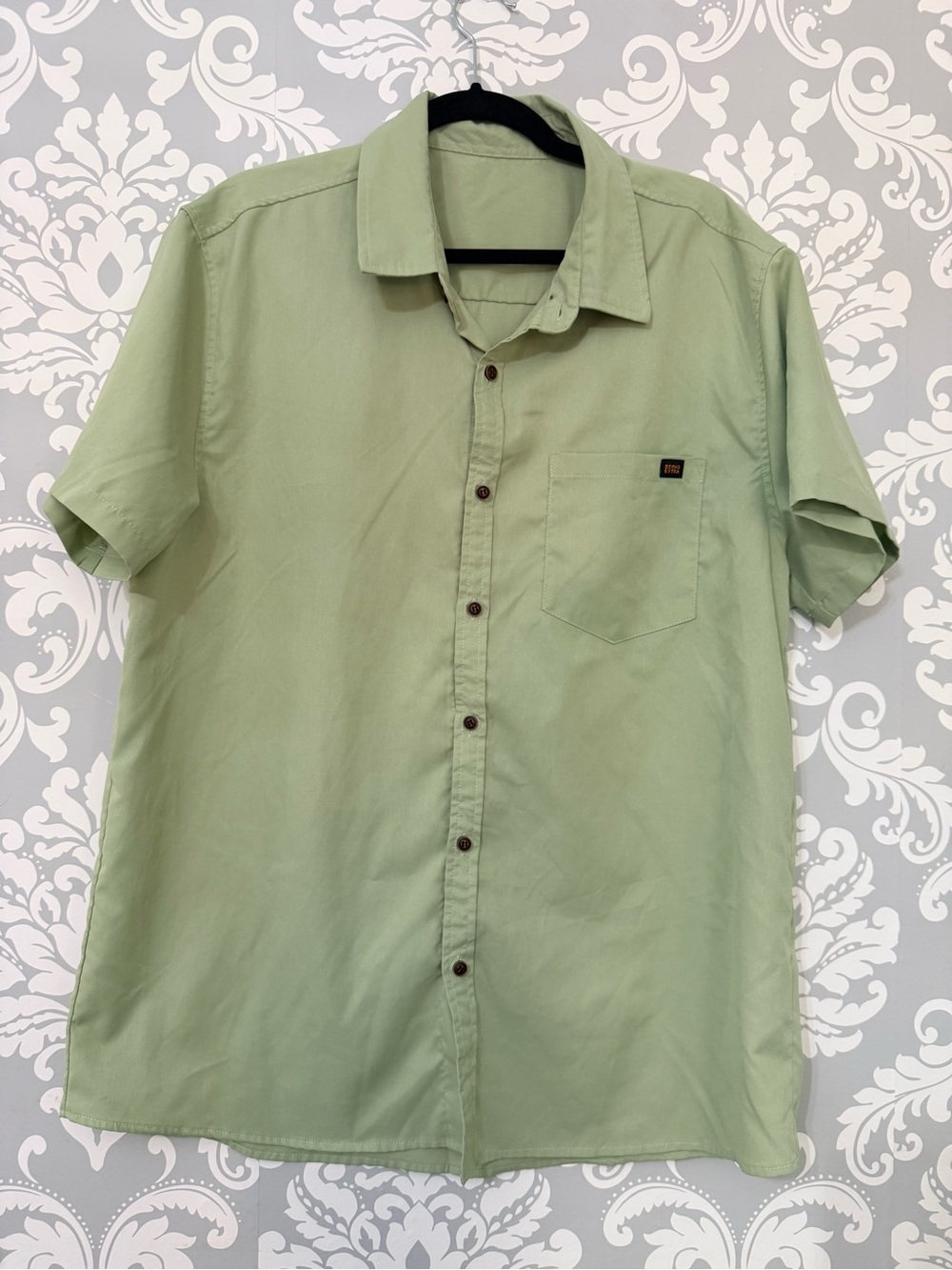 💫10/$25 • SHEIN Core Casual Short-Sleeve Shirt - Light Green